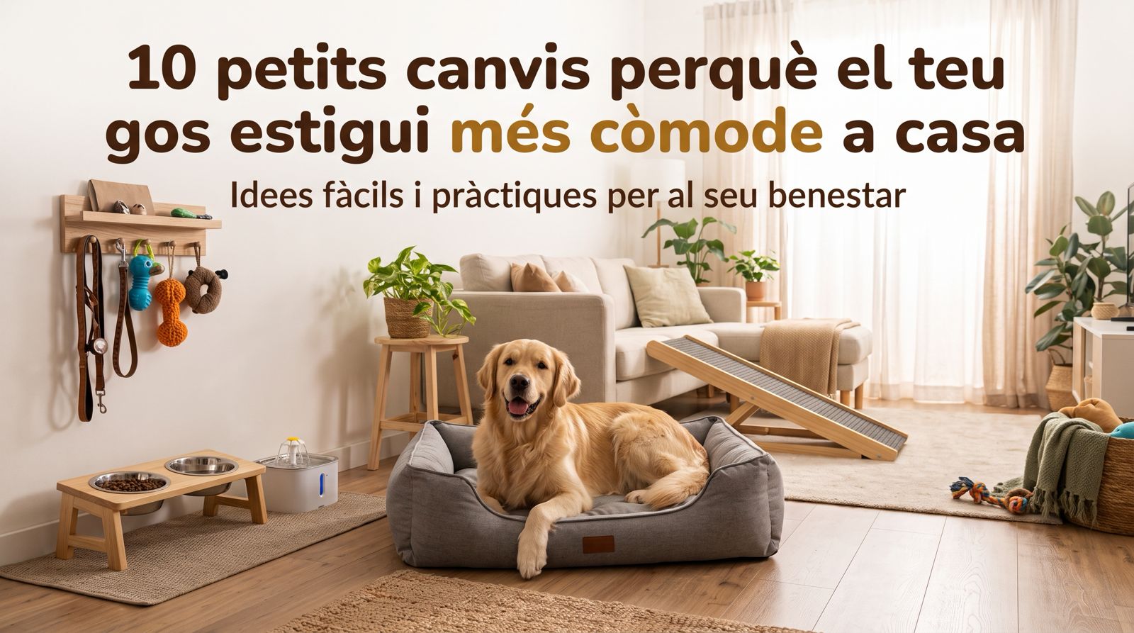 10 canvis perquè el teu gos estigui més còmode a casa