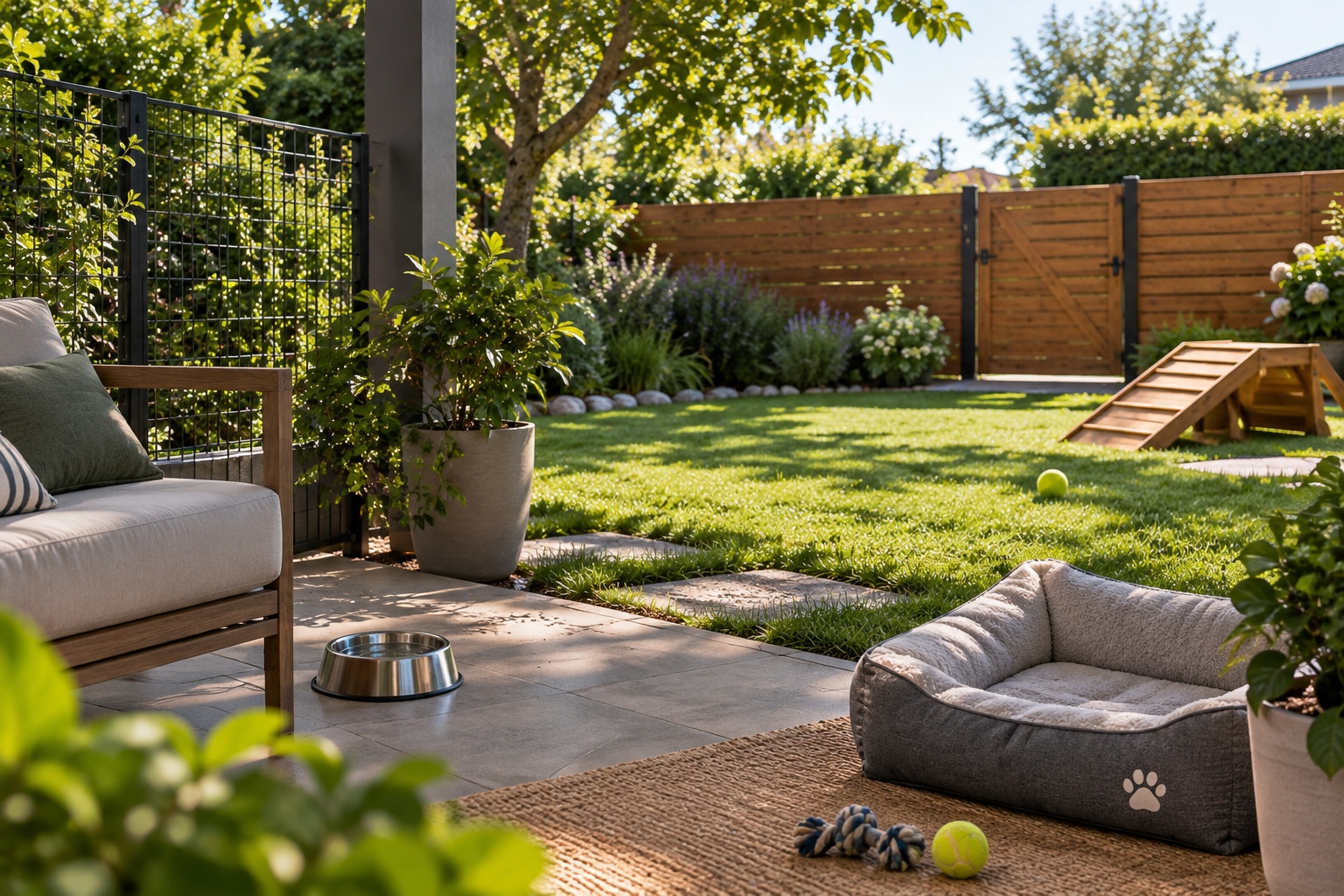 jardin seguro para perros